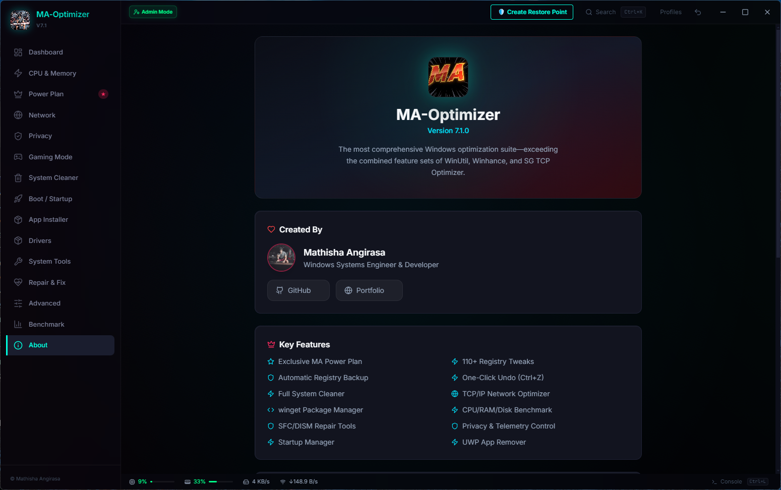 System Optimizer visual 2